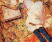 埃德加 德加 : Young Girl Reading on the Floor
